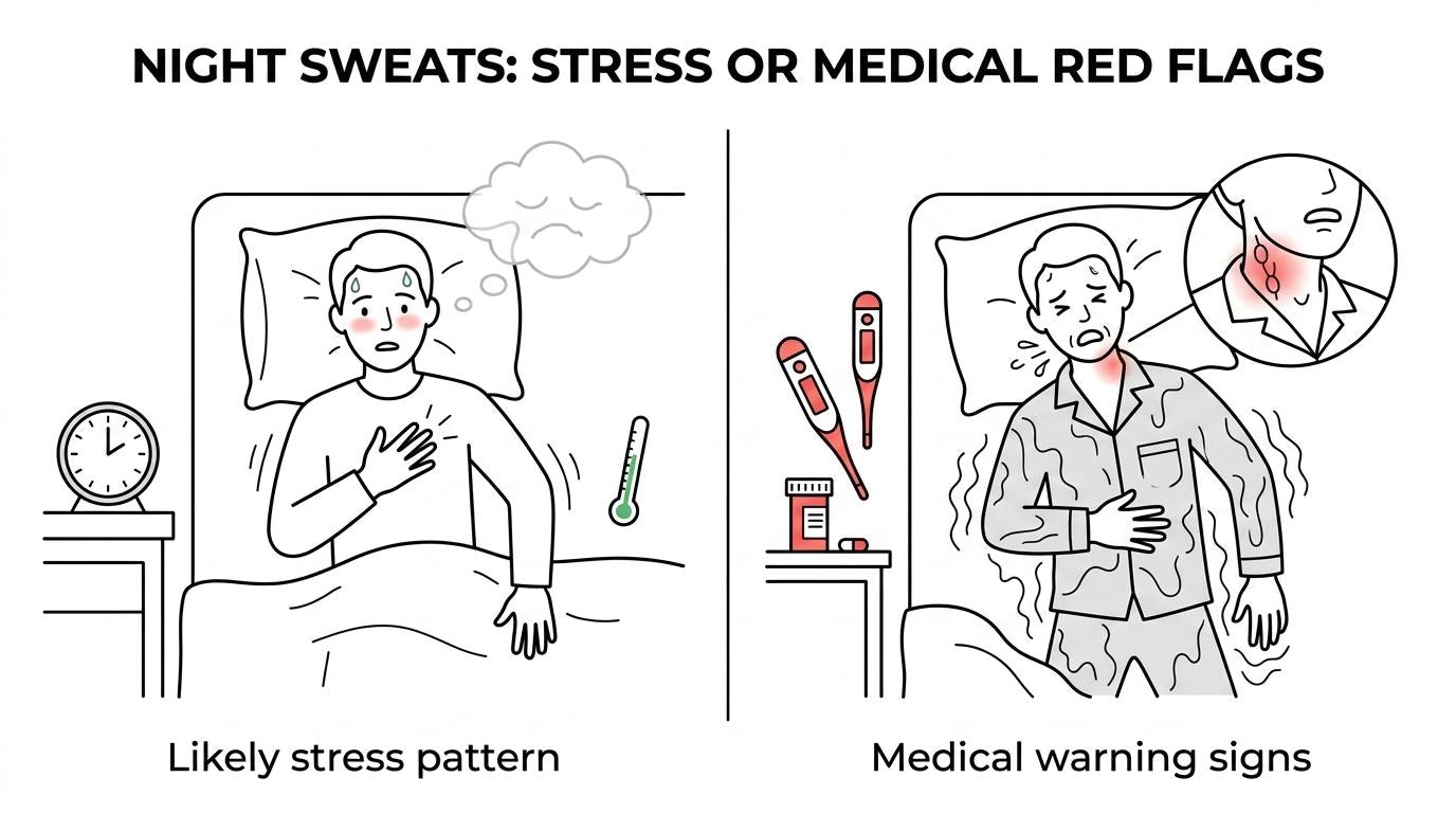 Stress Night Sweats: Causes and Next Steps